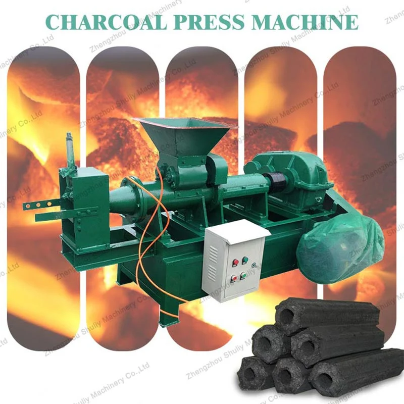 Coal Charcoal Powder Briquette Extruder Making Machine Charcoal Briquette Press Machine