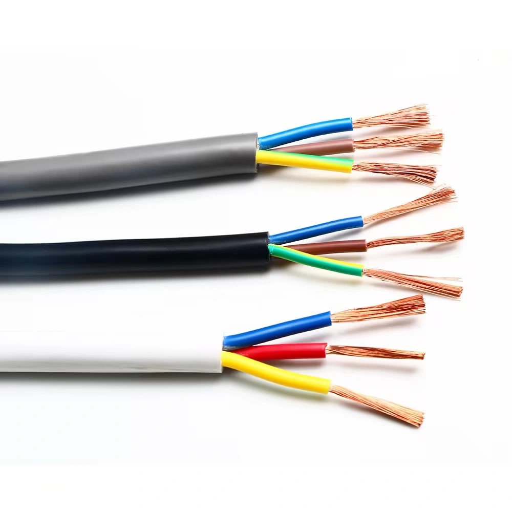 Медный сердечник ПВХ изоляция и оболочка плоский гибкий кабель кабель кабель RVV H05VV-F 2*0,75 мм, 2*1,5 мм2, 2*1 мм, 2*2,5 мм, 2*4 мм; Электрический провод 2*6 мм