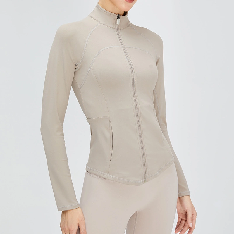 Activewear Seamless Damen Gym Jacke Langarm Yoga Fitness Damen Sport Verschleiß