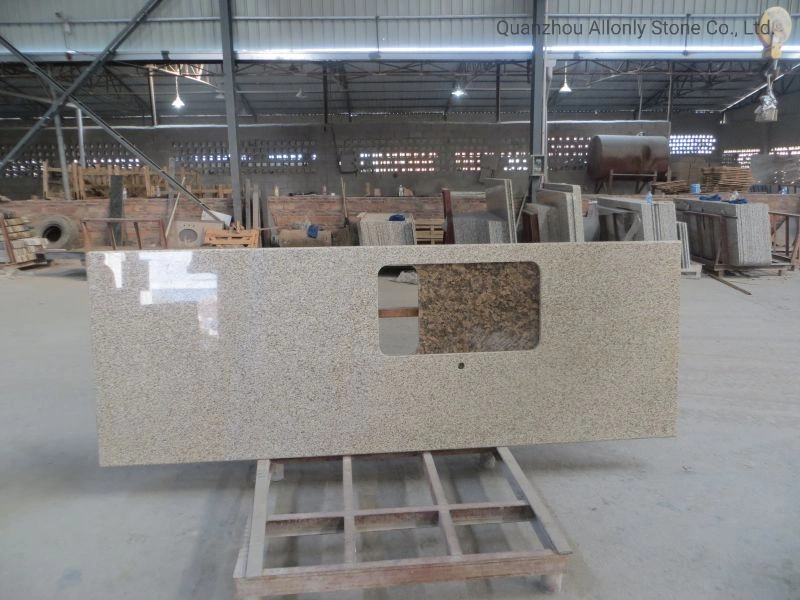 50 Inch 2cm Bullnose Navajo White Granite Countertop Kitchen Counter