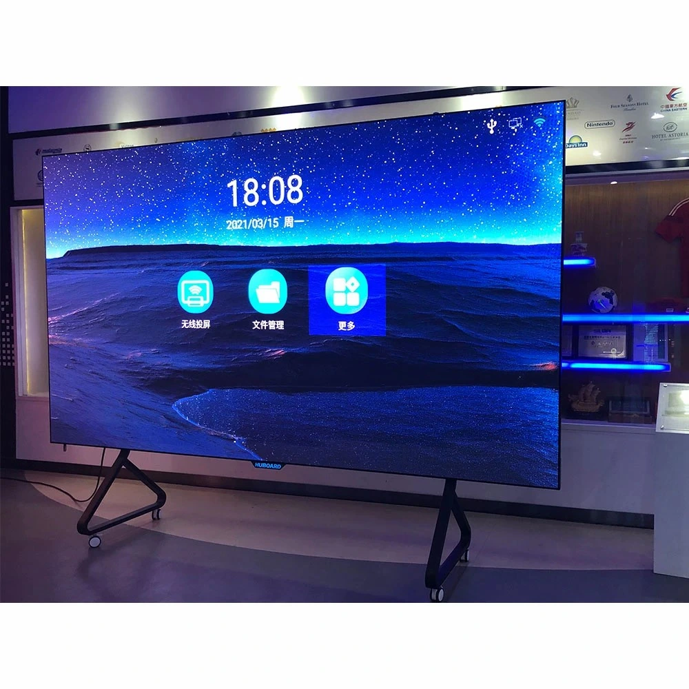 P2 Indoor 4K HD Full Color 16: 9 TV Screen Board LED Display Screen for Meeting Room Movable LED Conference for School