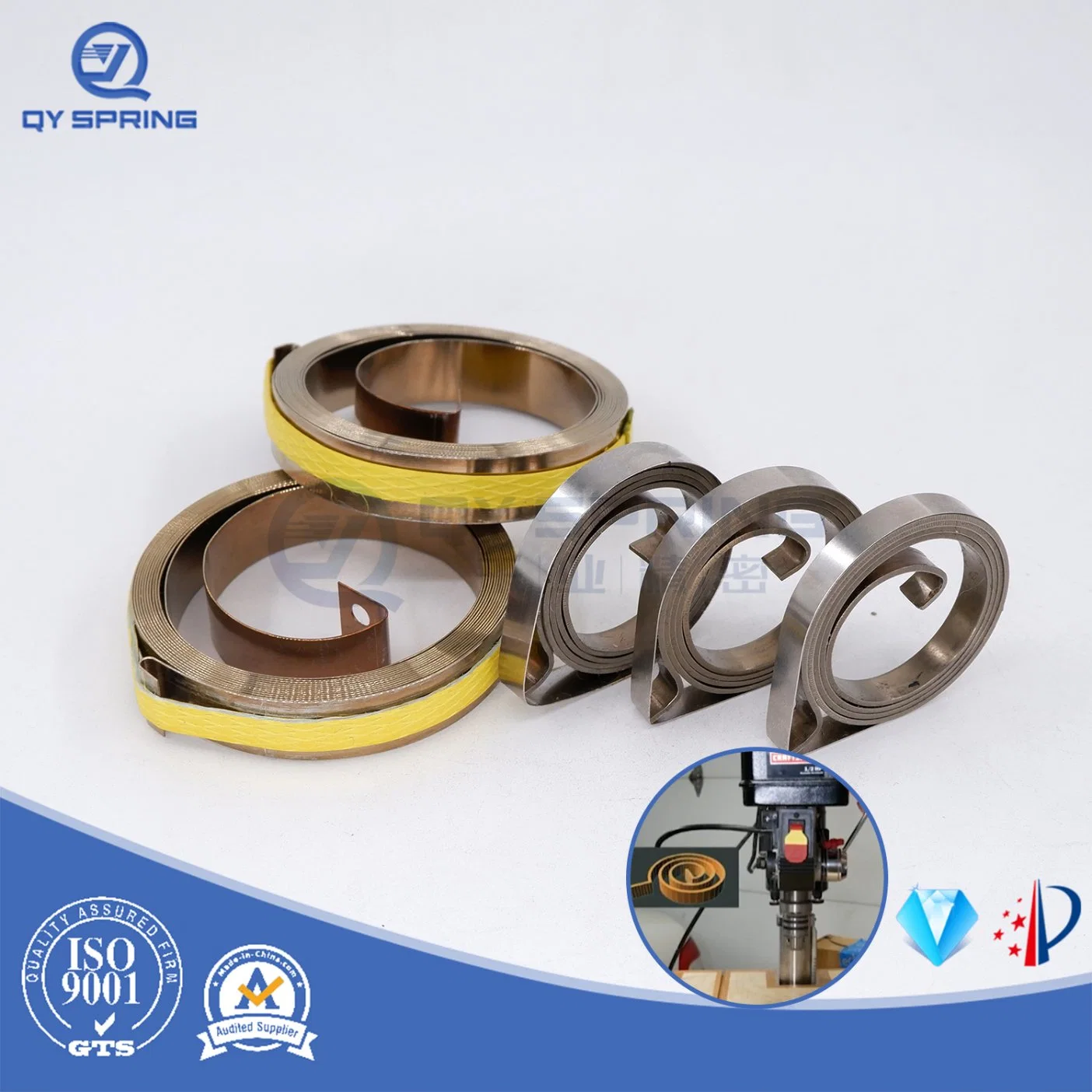 Qianye Manufacture SUS301 Power Spring for Drilling Machine