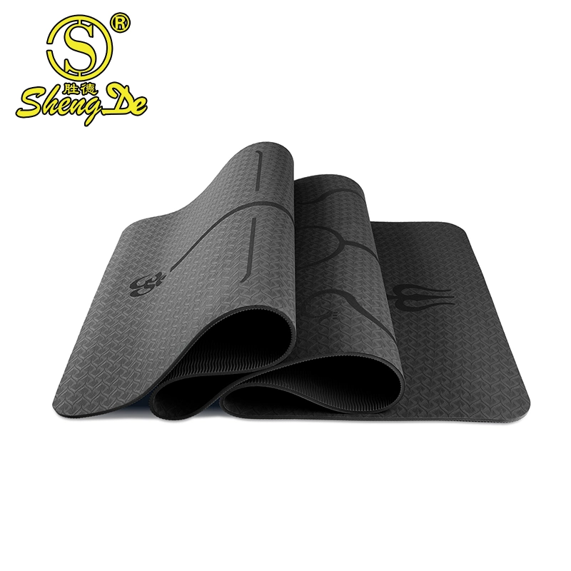 High quality/High cost performance  Custom Print Waterproof TPE Yoga Mat Gym Fitness Equipment