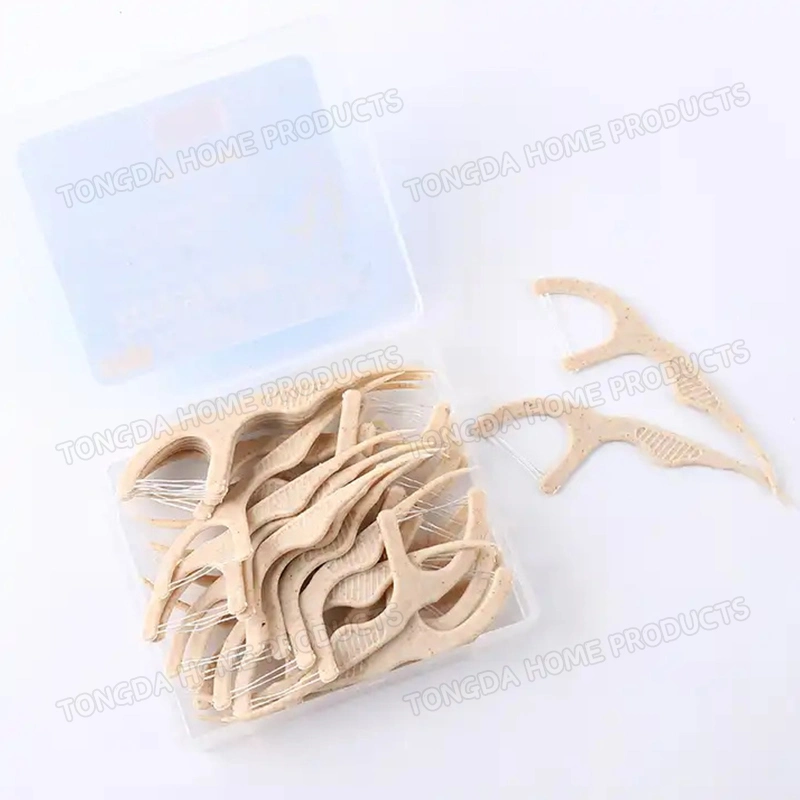 Toothpick Disposable Oral Bamboo Charcoal Box Dental Floss Stick Ultra-Fine Dental Disposable Floss