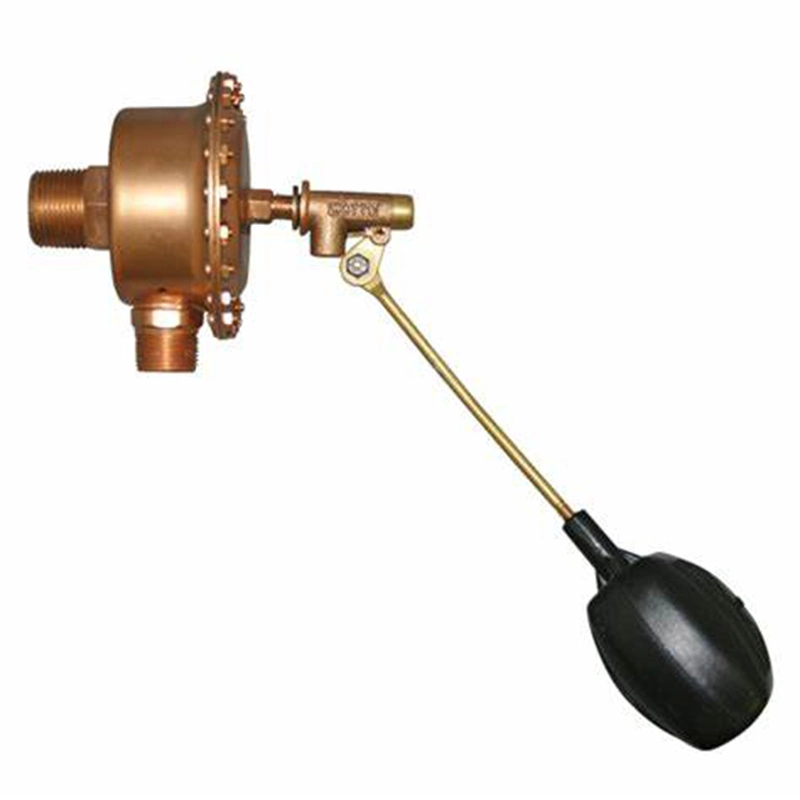 Custom 1/2"-2" Forging Brass Water Tank Level Mechanical Brass Floating Ball Valve