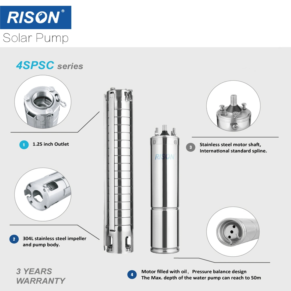 Top Quality High Flow 4 Inches Centrifugal Submersible Deep Well Solar Jet Pump