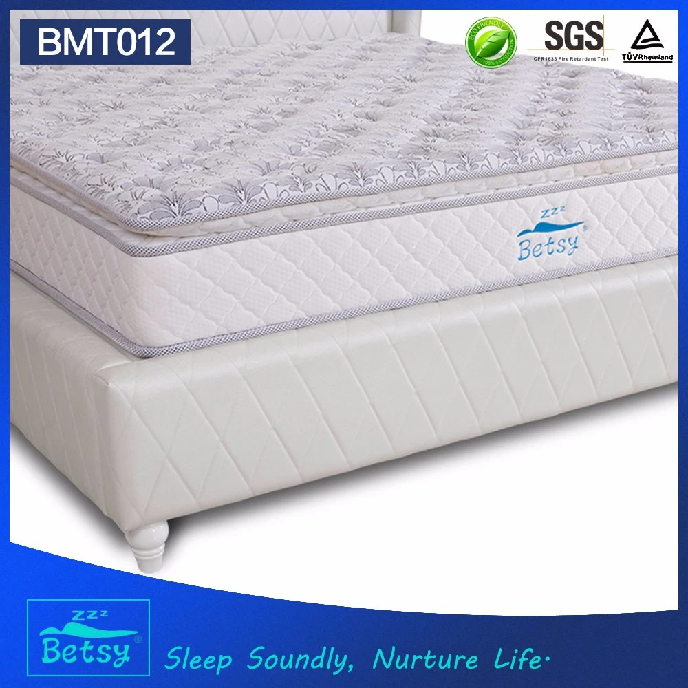 OEM Compressed Bonnell Spring Mattress 24cm Deluxe Pillow Top Design with Bonnell Spring and Foam Layer