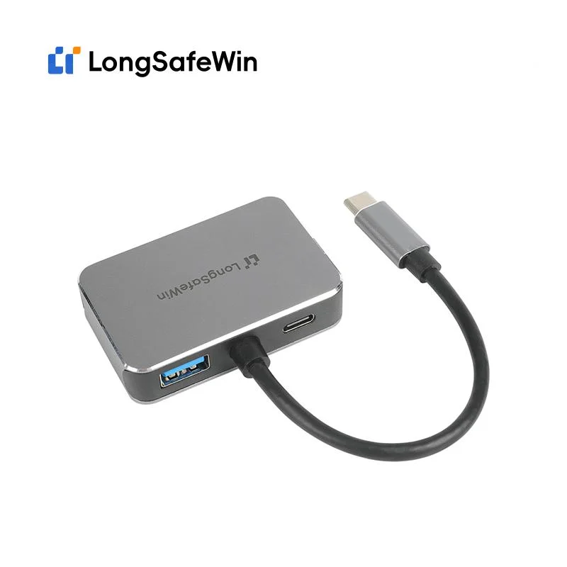 4 Ports USB3.0 HDMI VGA Pd Hub 5gbps Portable Compact with Cable Dock Station Hubs