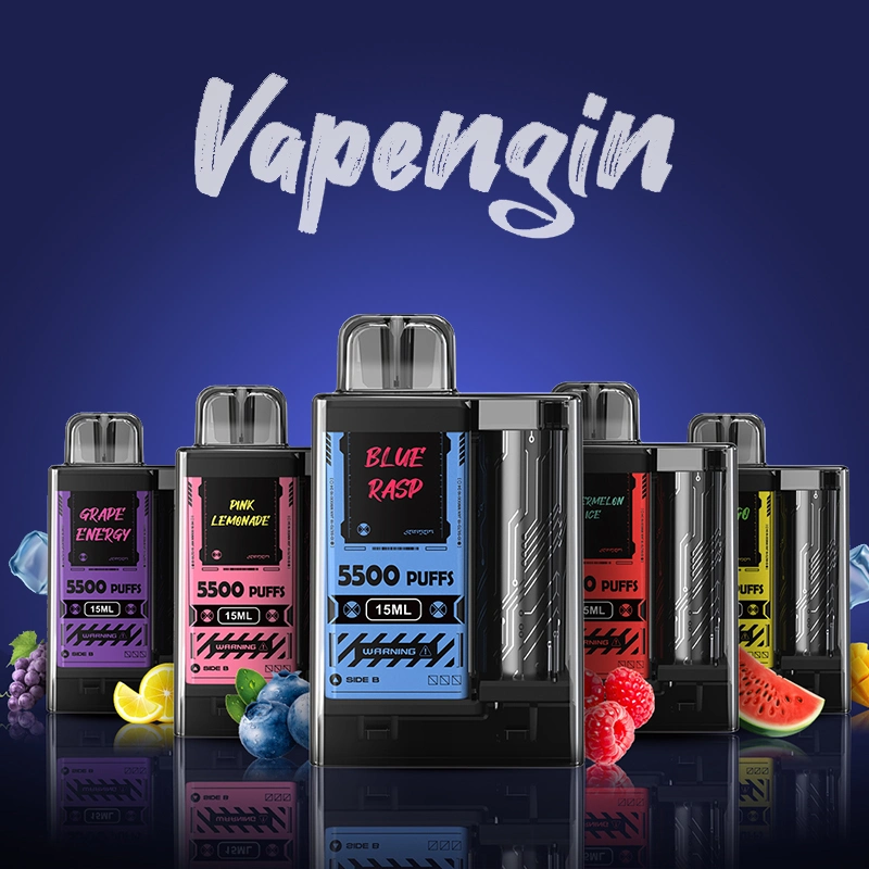 5500 Vapengin Puffs Аккумулятор для электронных сигарет Vape E-Жидкость фруктовый вкус