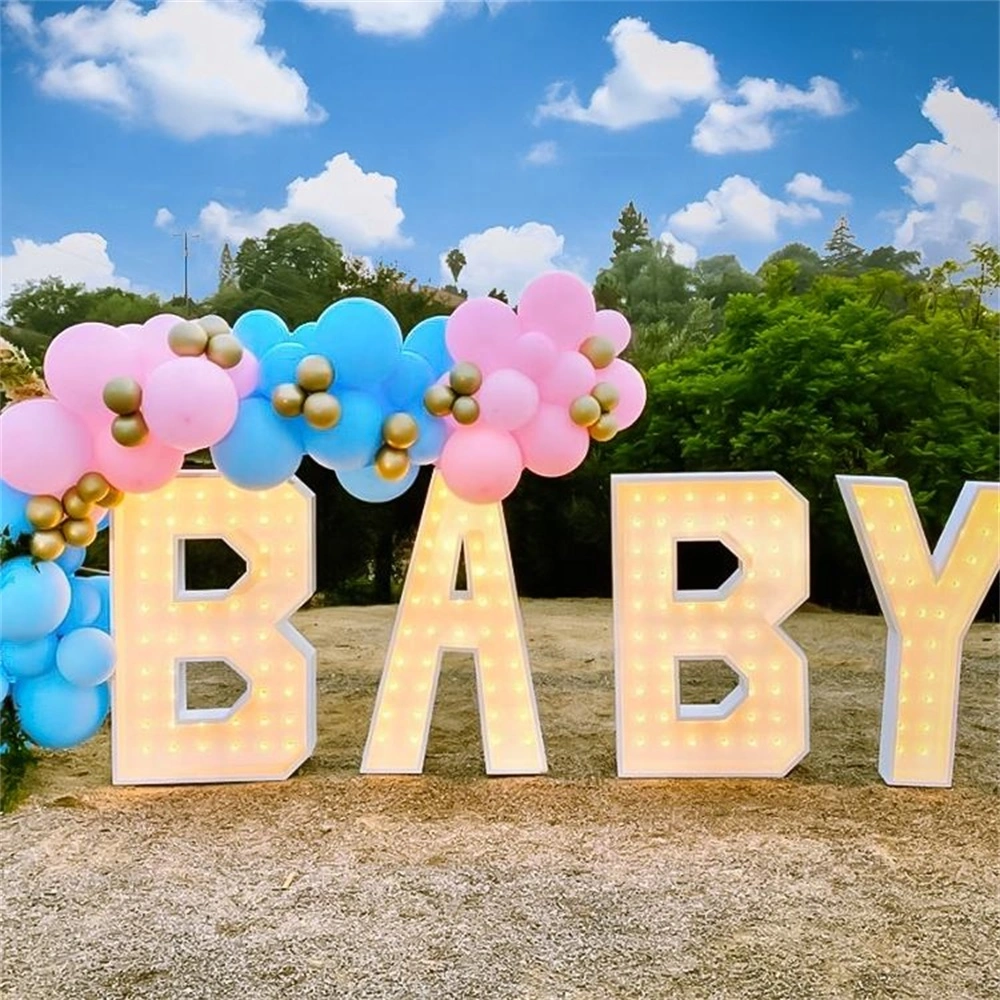 Cartas de Amor Gigantes románticas personalizadas para decoración Luz hasta bulbo LED Marquee