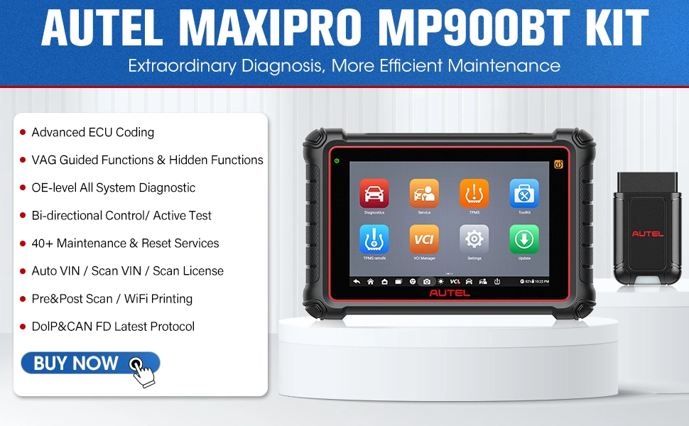 Maxipro MP900-Bt Kit Système de diagnostic automobile Autel Diagnostics avancés pour des réparations efficaces.