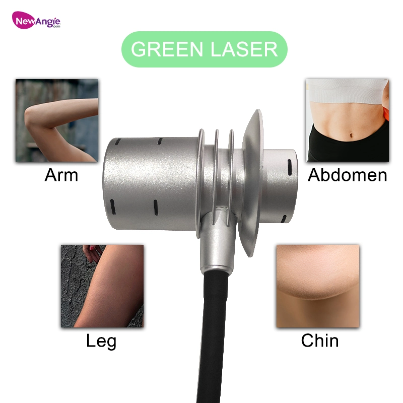 Élimination de la graisse corporelle amincissante 6 en 1 160MW Cryo Cold Light Green EMS Lipolysis 6D Lipolaser Lipolsis Machine minceur professionnelle au laser 6D