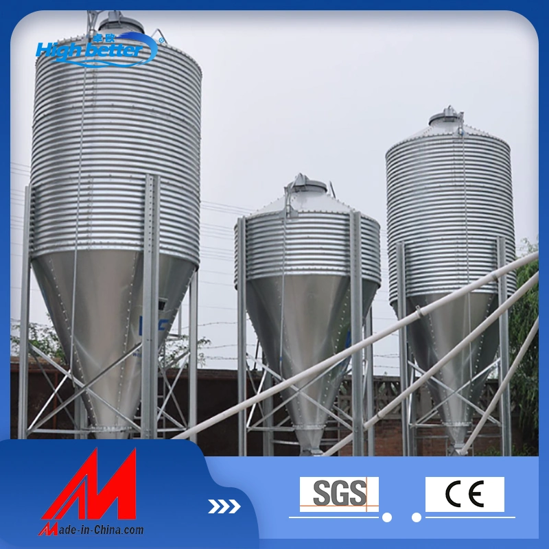 Hot Galvanized Pig Farm Feed Silo Big Capacity Silo