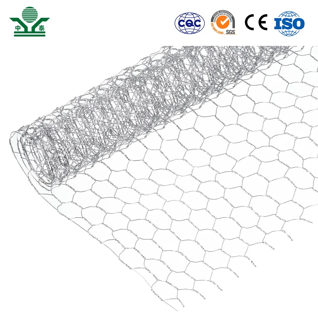 Zhongtai Hexagonal Mesh Wire Original Factory 0.8mm - 2.6mm Fine Chicken Mesh Used for Black Coated Metal Fencing