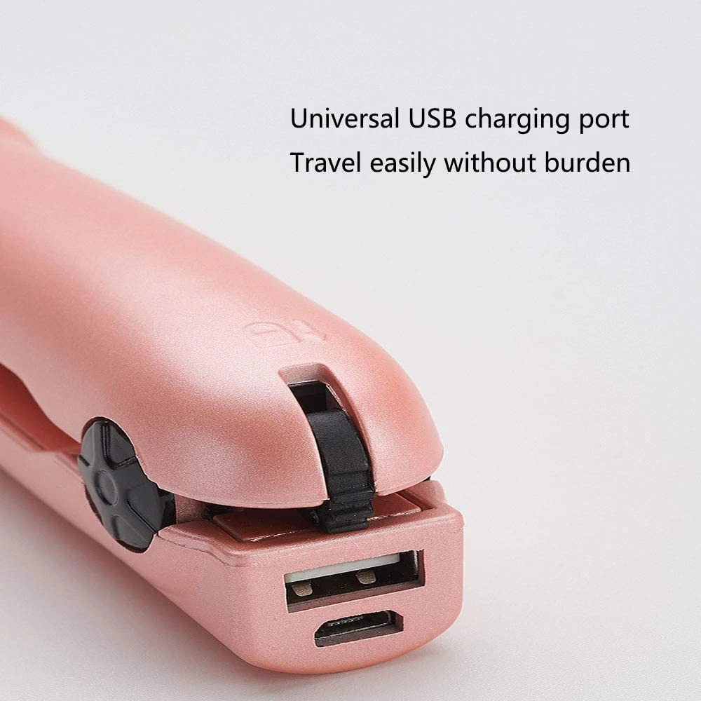 USB Mini محمول قابل لإعادة الشحن مكواة الشعر جهاز تمليس الشعر