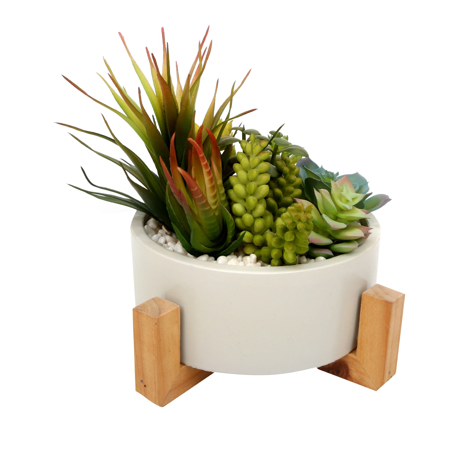 Custom Succulent Artificial Plant Artificial Flower Succulent Planter Citas de cerámica