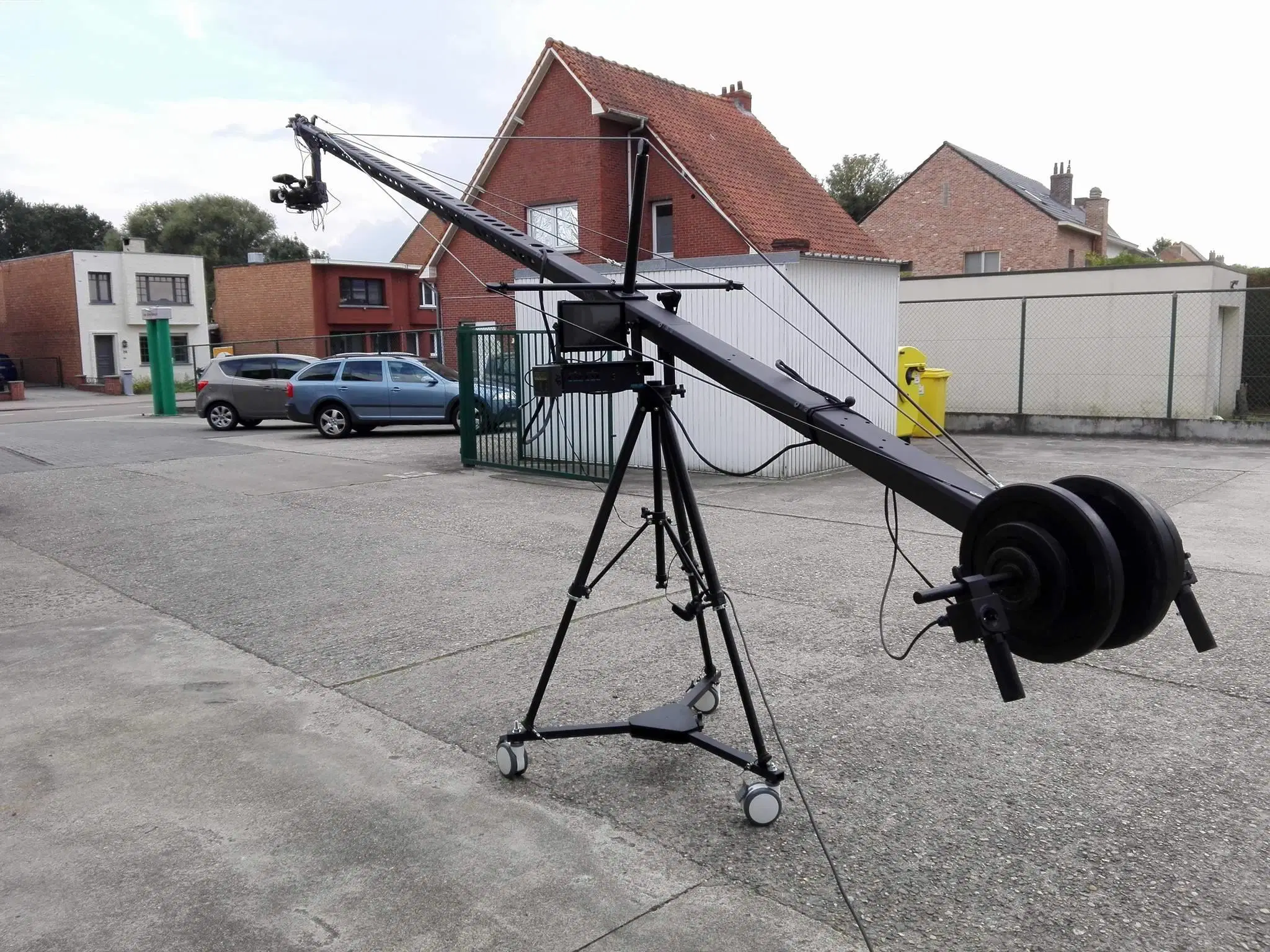 Andy-Jib Lite Camera Crane 8m 3 Wheel Dolly 15kg Payload