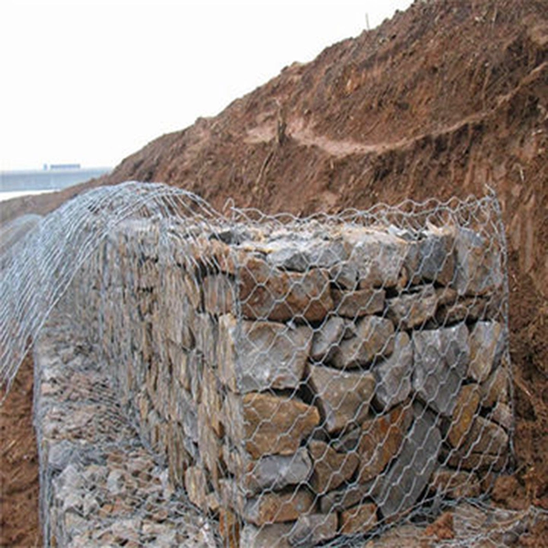 6X2X0.3m Galvanized/Zn-Al/PVC Gabion Mattress Gabion Wall