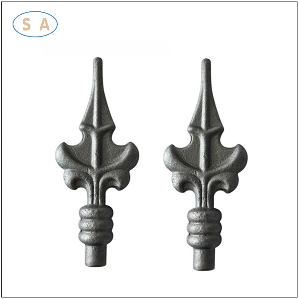 OEM Decorativo Cast Iron Spear Head Forn Iron Spears for Porta/cerca