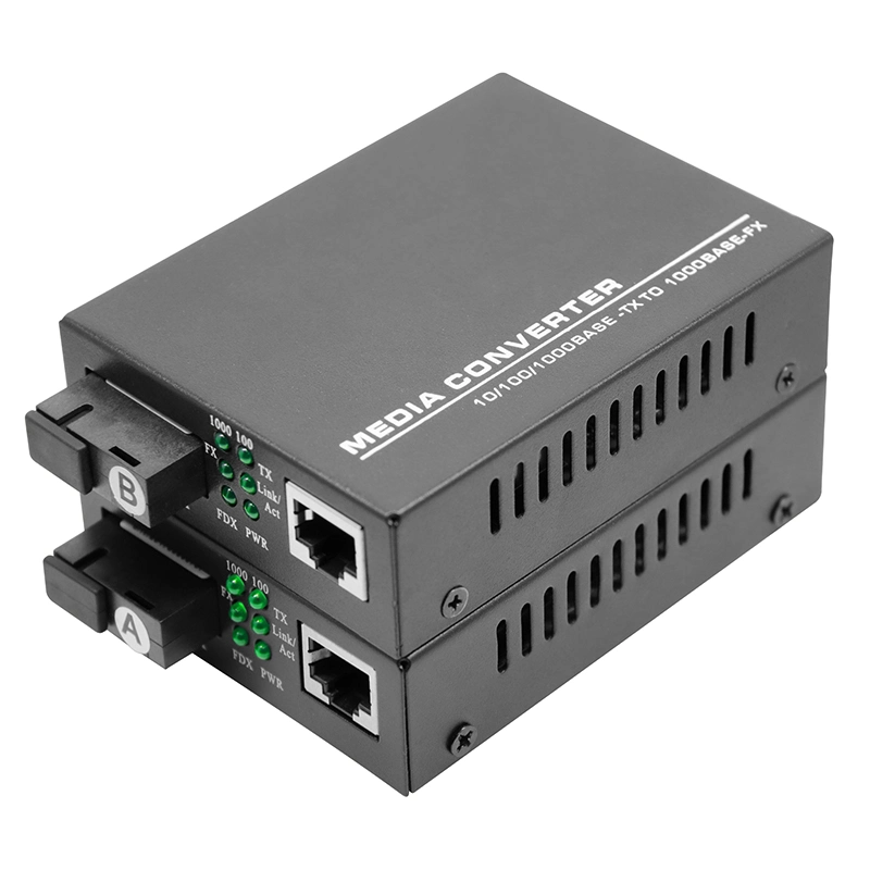 Communication Equipment 10/100m 1 Sc Port 1 RJ45 Port Fiber Optic Mini Media Converter