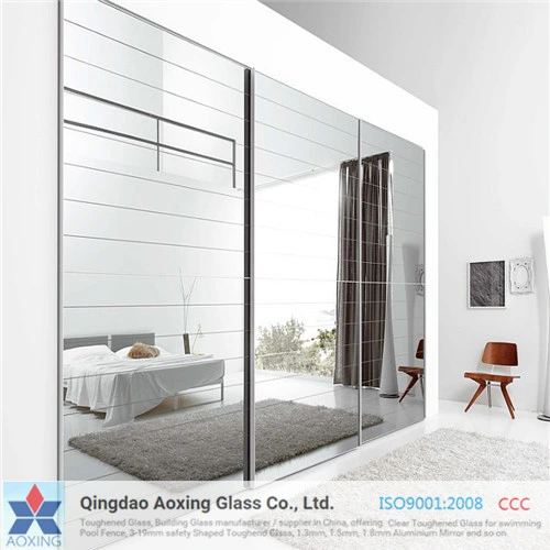 Flat Float/Tempered/Toughened Silver/Aluminium Mirror for Wall