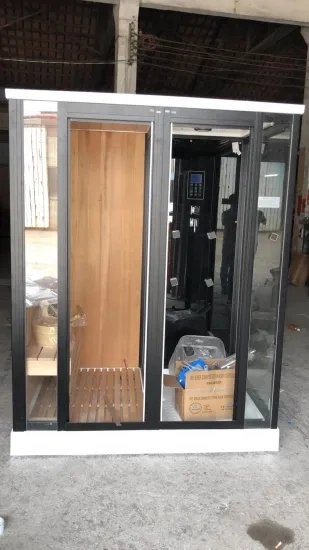 Salle de douche de vapeur et sauna/hammam armoire en bois/bois Boîte de Sauna Bain de vapeur