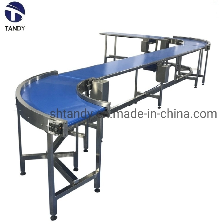 Food Grade Long Distance PU PVC Belt Conveyor Factory Price