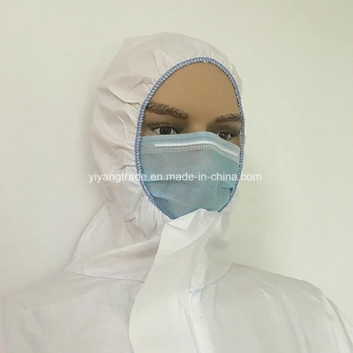 Ropa de trabajo de protección desechables Nonwoven trajes negro