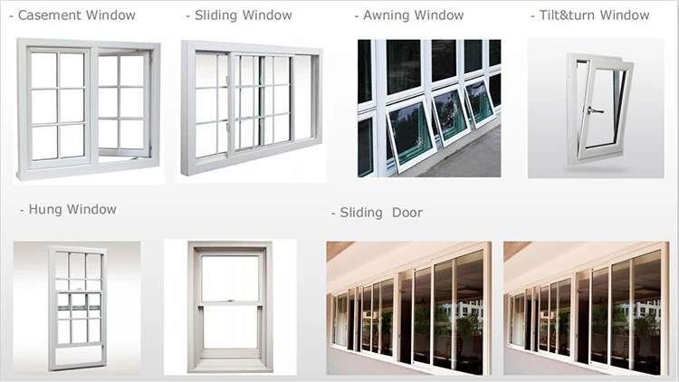 High quality/High cost performance Conch UPVC Profile Single Tempered Glass Shutter