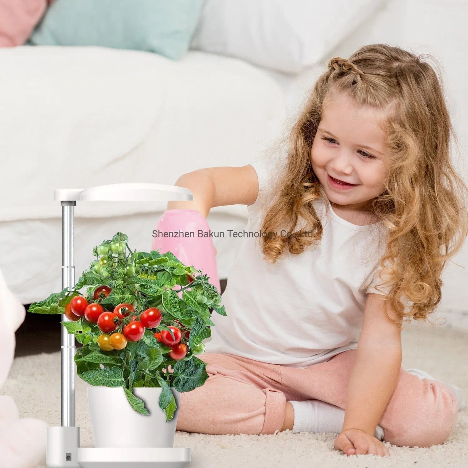 Tabla de metal plástico Jardín LED cultivar hortalizas flores en el interior de las luces de los niños nuevo espectro