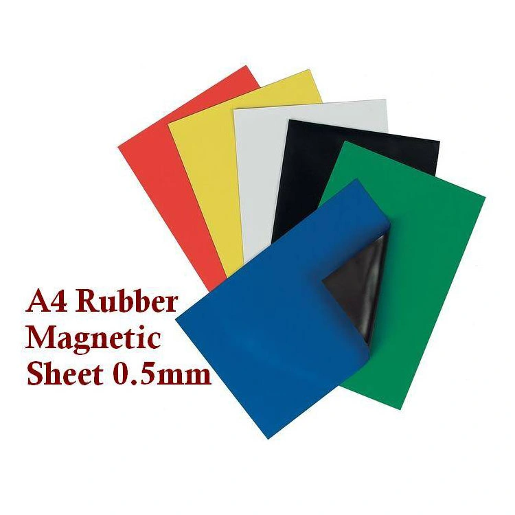 Multiple-Color PVC flexible Kühlschrankmagnet Gummi beschichtete Magnete Blatt Rolle Für Kinder