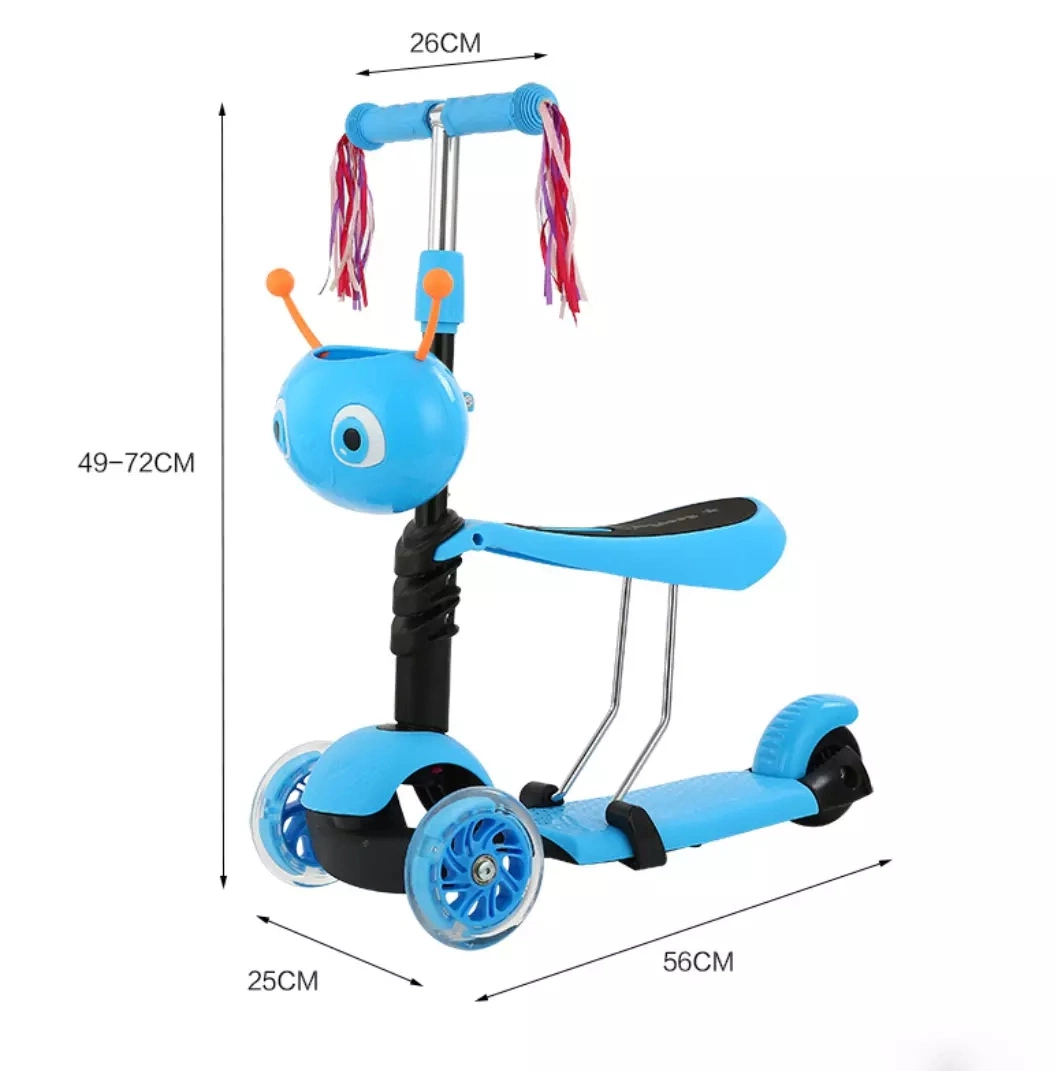 2020 3 Caliente el parpadeo de las ruedas de poliuretano multifunción de inserción de los niños juguetes para niños de pie Scooter Scooter Kick SC-39