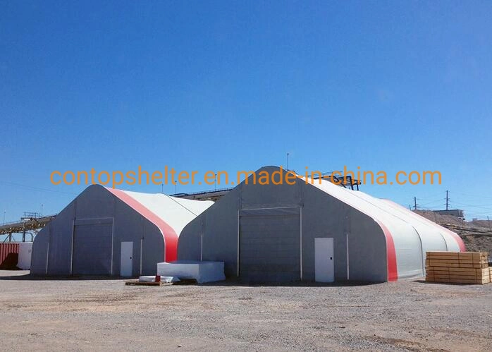 Heavy Duty Prefabricated Double Truss Arch Warehouse Building