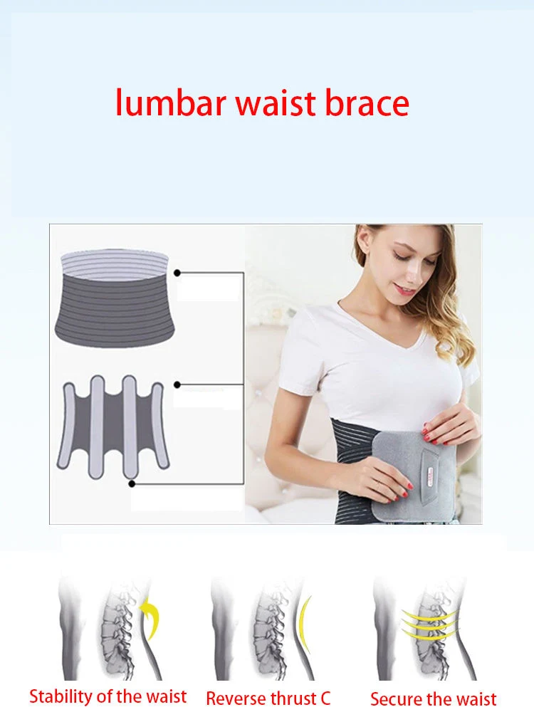 Medical Lower Lumbar Back Brace Support Pain Relief Adjustable Working Waist Back Brace Support Belt Ceinture Lombaire