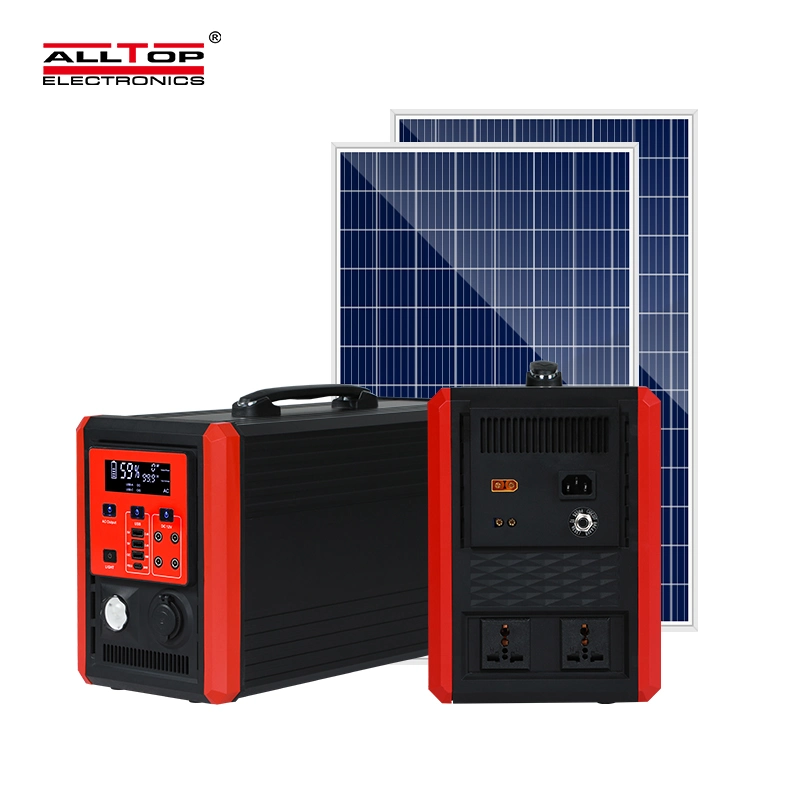 Alltop off Grid Hybrid العاكس متعدد الأغراض MPPT بقوة 1000 واط وقوة 1500 واط للطاقة الشمسية محول الطاقة الشمسية المحمول الخاص باللوحة ونظام الرياح للمنزل