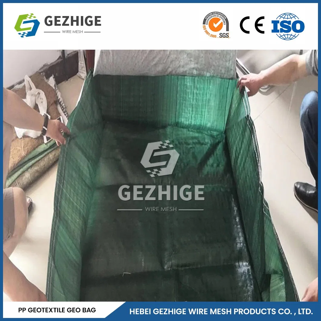 Gezhige Galvanized & PVC Coated Hexagonal Wire Mesh Factory Hexagonal Gabion Net China Anti-Biodegradation and Animal Destruction PP Mesh Container Bag