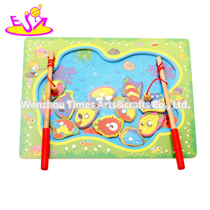 New Design Pretend Play Wooden Fishing Games for Kids W01A189