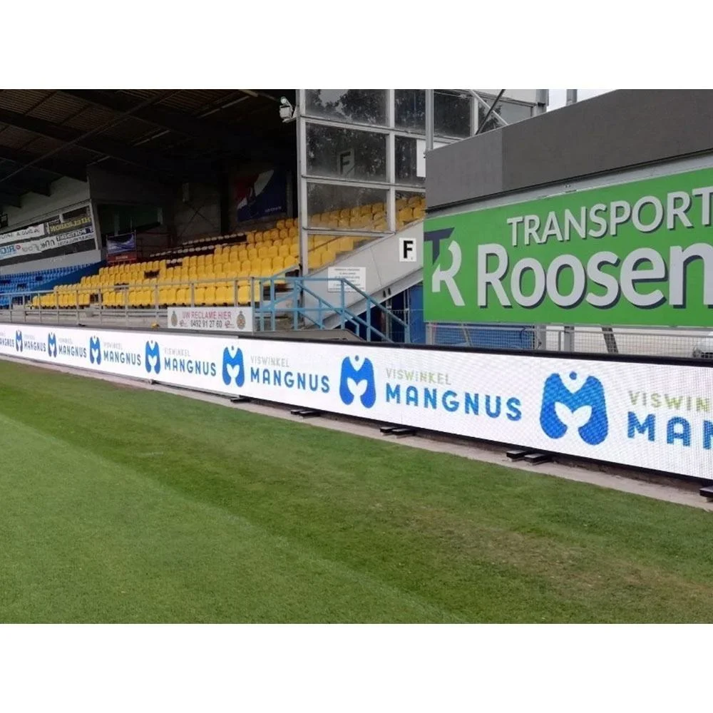 Stade sportif périmètre mur vidéo de plein air du panneau de la publicité de bannière de l'écran carte P6 6mm P10 Affichage LED de la Cour de football