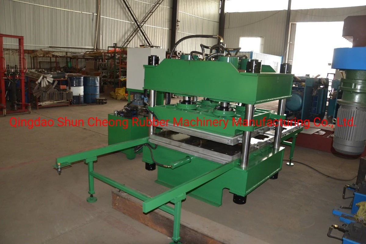 Rubber Interlocking Tiles Vulcanization Press Machine / Recycling Paving Tile Machine