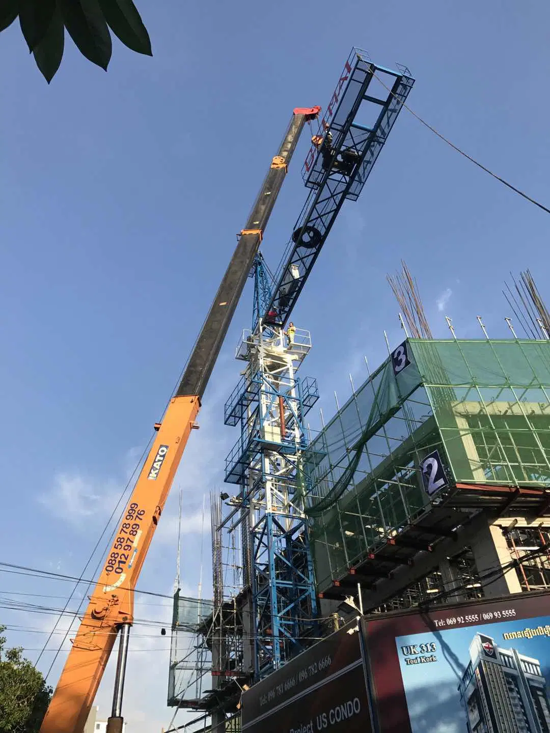 Tc5610 Tower Crane مع CE Cetiled Best للمجمع السكني مبنى