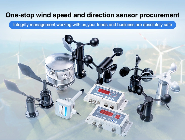 FST200-201 Popular Wired Or Wireless Anemometer Crane Wind Speed Sensor With Digital Display And Alarm