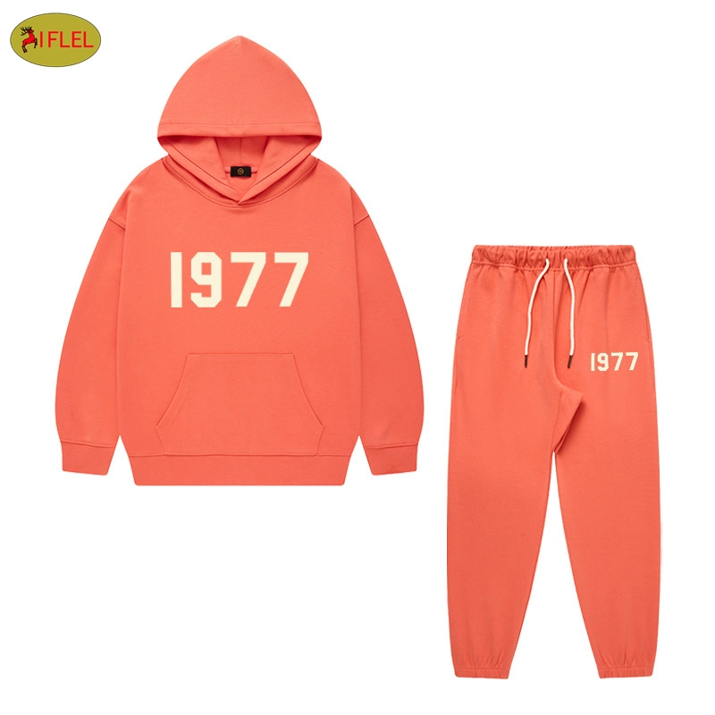 Winter New Children's Clothing Korean Boys and Girls Fleece-Lined Suit Hooded Thickened Sweatpants Sweatpants