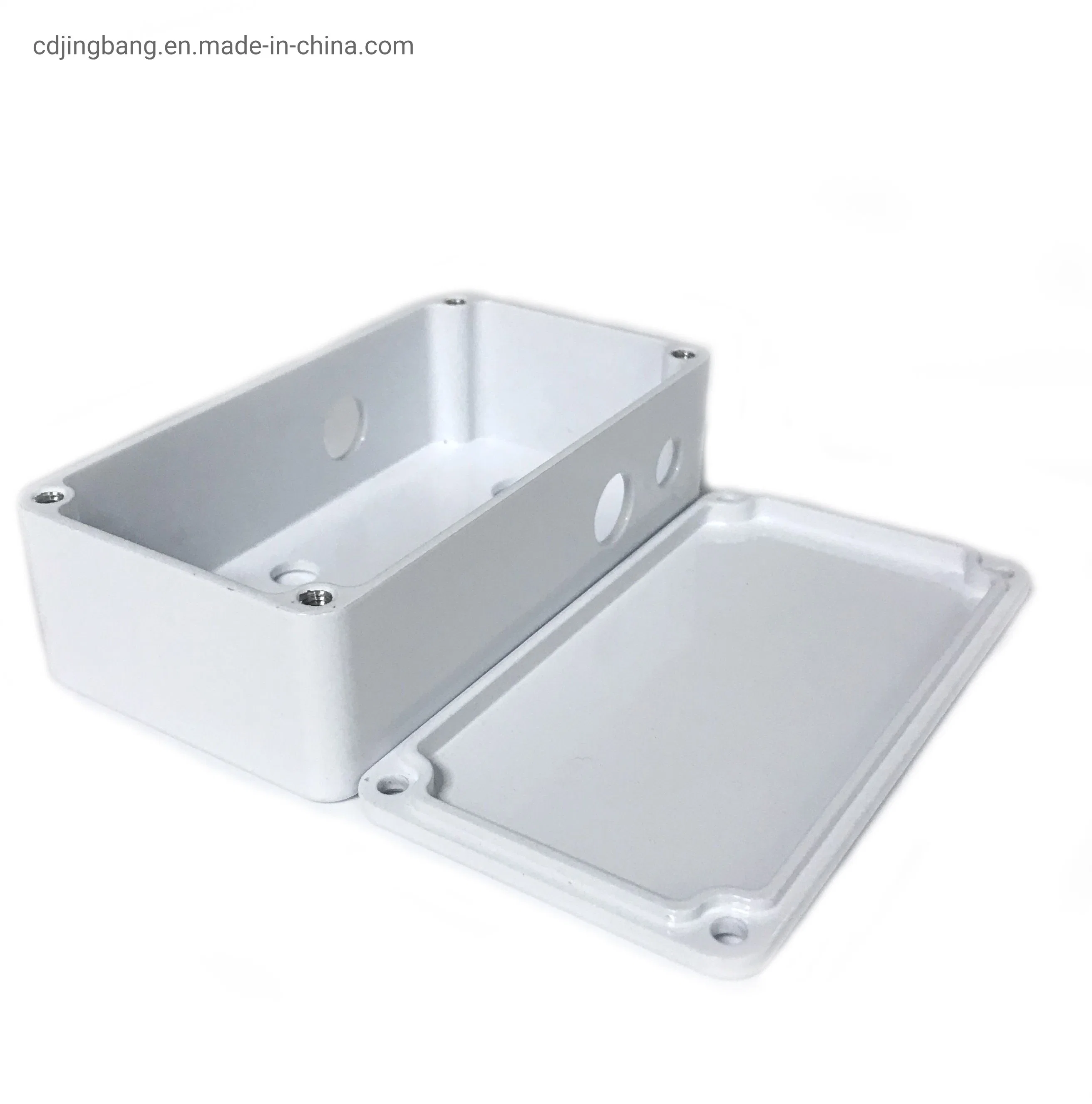 Custom CNC Machining Aluminum Enclosure Black Powder Coating Box Electronics