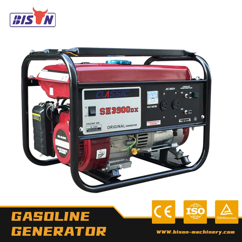 Bison bajo precio 3/3.6Kw 224cc refrigerado por aire Potencia Silenciosa gasolina Generador Gasolina Generador Gasolina