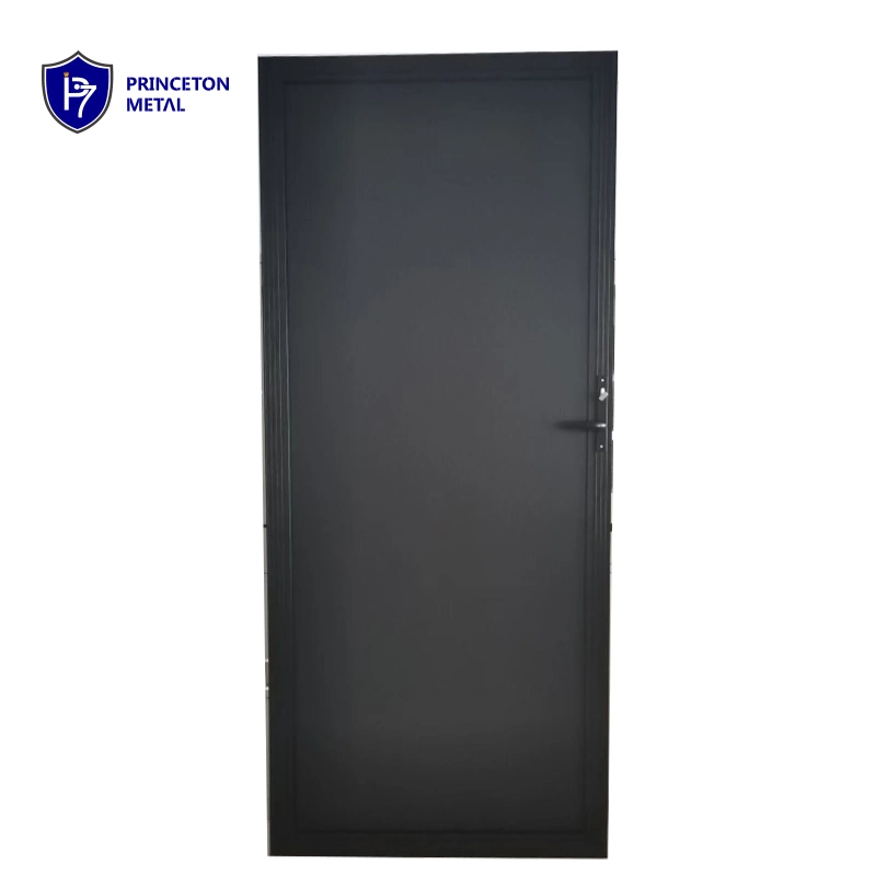 Puerta de pantalla de seguridad de doble giro de aluminio