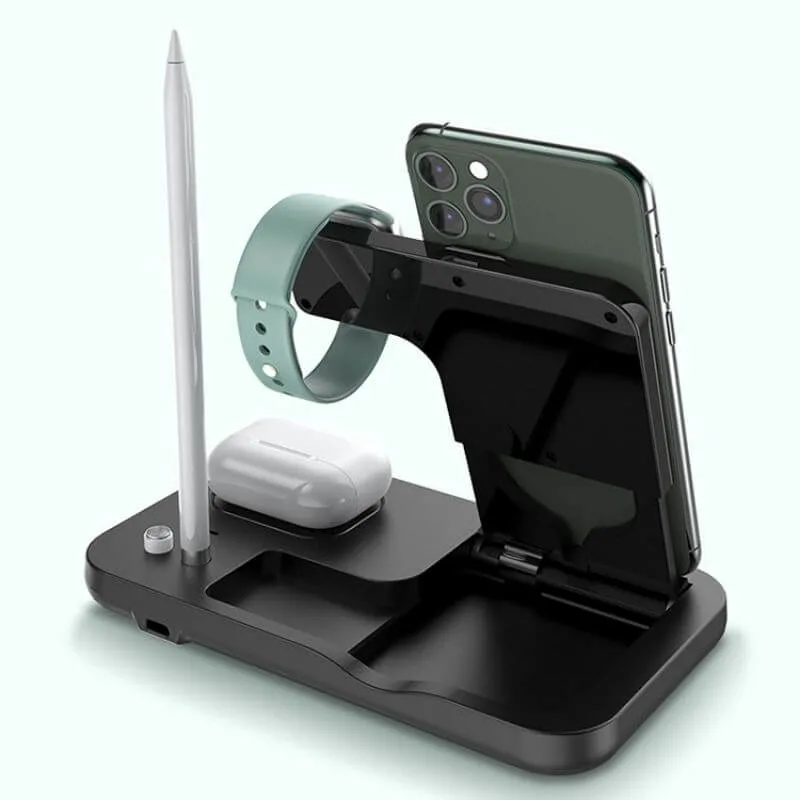 Cargador inalámbrico magnético 4 en 1 adecuado para iPhone/Airpods/iWatch/Apple Pencil