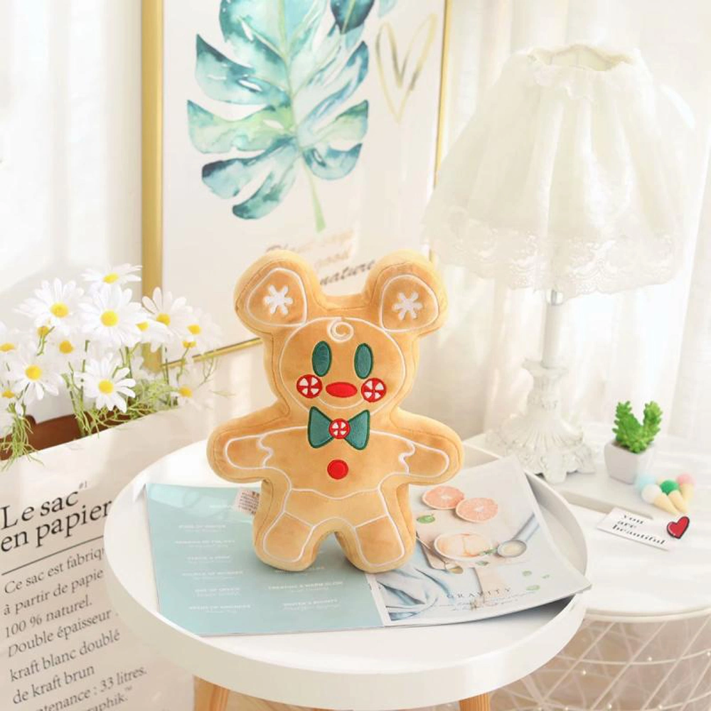 Nordic Cute Gingerbread Man Living Room Sofa Cushion Christmas Gift Pillow