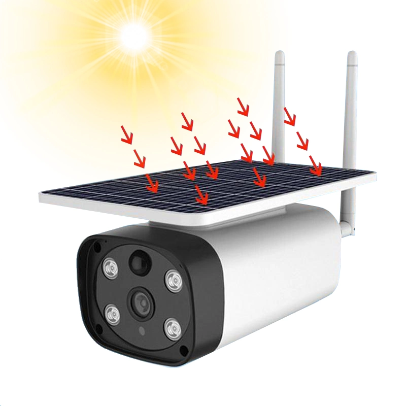 4G Câmera de vigilância Solar Monitor Remoto Webcam impermeável ao ar livre