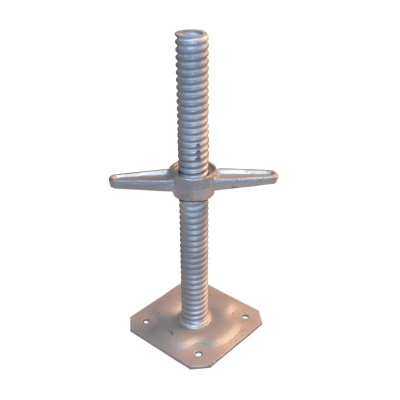 High Quality 400mm Screw Base Jack with Casting Nut for Scaffolding