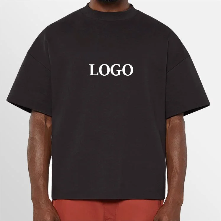 Accessoires de vêtements de haute qualité Streetwear Coton T-Shirts personnalisés surdimensionné graphique vierge de l'épaule à fort grammage Vintage Drop Boxy Tee shirt unisexe